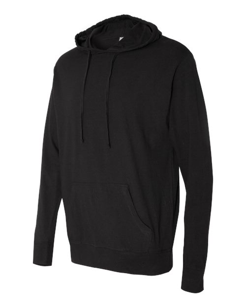 Independent Trading Co. Lightweight Hooded Pullover T-Shirt SS150J Custom Embroidered Business Logo