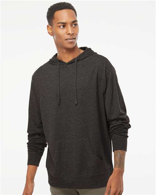 Independent Trading Co. Lightweight Hooded Pullover T-Shirt SS150J Custom Embroidered Business Logo