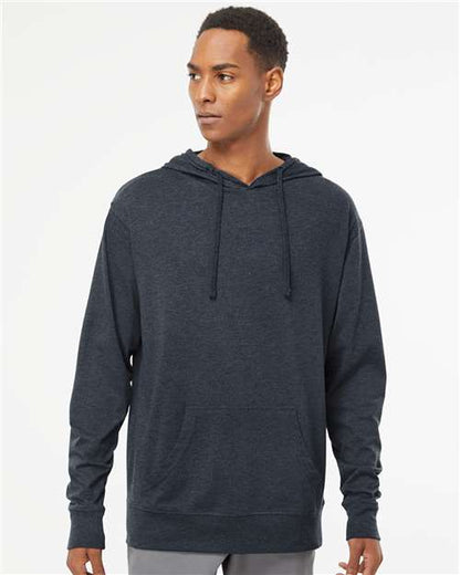 Independent Trading Co. Lightweight Hooded Pullover T-Shirt SS150J Custom Embroidered Business Logo