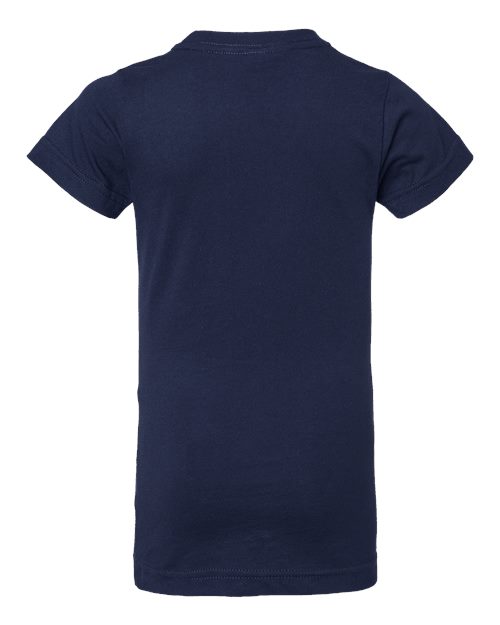 LAT Girls' Fine Jersey Tee 2616 Navy