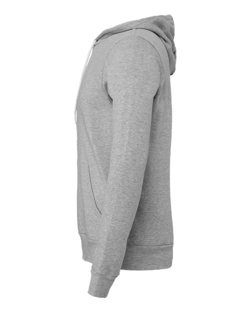 BELLA + CANVAS Sponge Fleece Hoodie 3719 Athletic Heather Custom Embroidered Business Logo