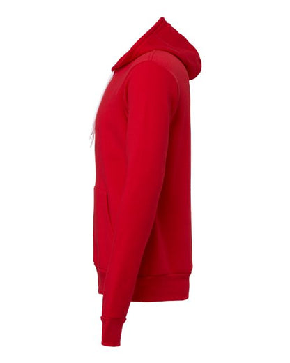 BELLA + CANVAS Sponge Fleece Hoodie 3719 Red Custom Embroidered Business Logo