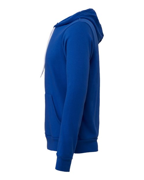 BELLA + CANVAS Sponge Fleece Hoodie 3719 True Royal Custom Embroidered Business Logo
