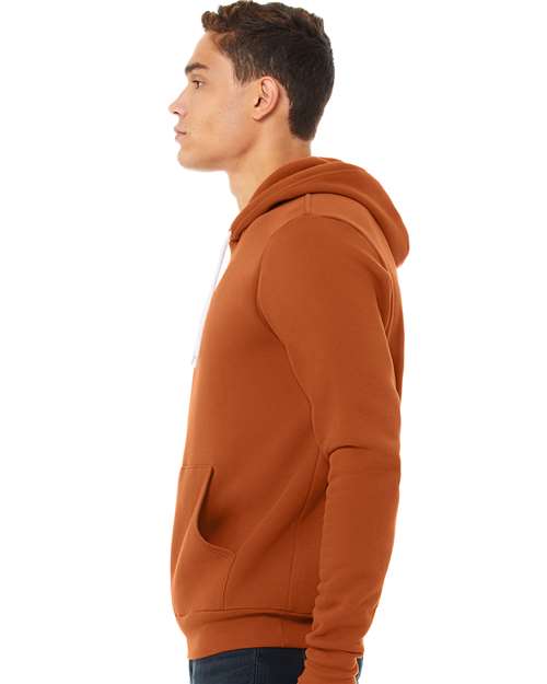 BELLA + CANVAS Sponge Fleece Hoodie 3719 Autumn Custom Embroidered Business Logo