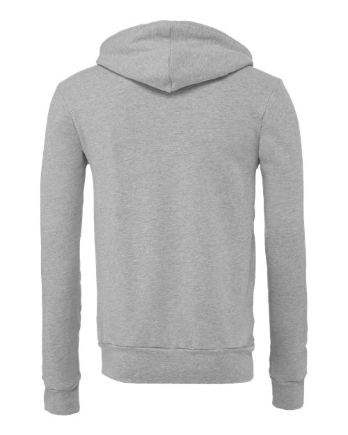 BELLA + CANVAS Sponge Fleece Full-Zip Hoodie 3739 Athletic Heather