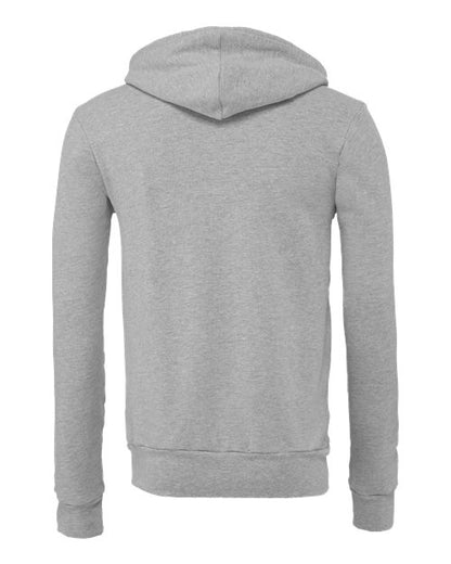 BELLA + CANVAS Sponge Fleece Full-Zip Hoodie 3739 Athletic Heather