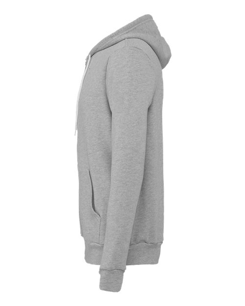 BELLA + CANVAS Sponge Fleece Full-Zip Hoodie 3739 Athletic Heather
