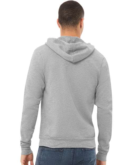 BELLA + CANVAS Sponge Fleece Full-Zip Hoodie 3739 Athletic Heather