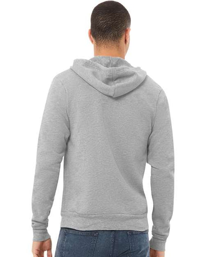BELLA + CANVAS Sponge Fleece Full-Zip Hoodie 3739 Athletic Heather