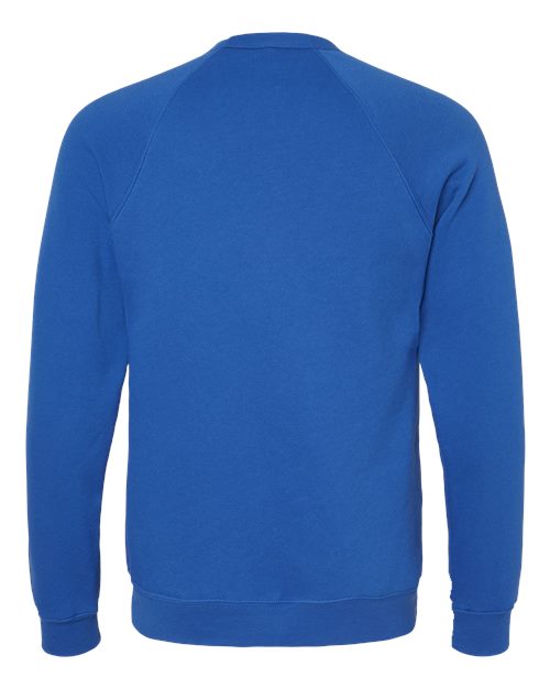 BELLA + CANVAS Sponge Fleece Raglan Crewneck Sweatshirt 3901 Custom Embroidered Business Logo
