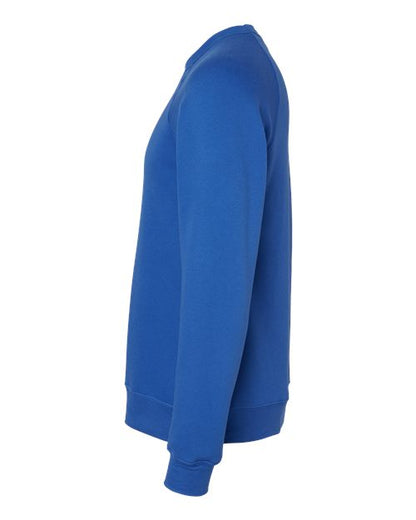 BELLA + CANVAS Sponge Fleece Raglan Crewneck Sweatshirt 3901 True Royal