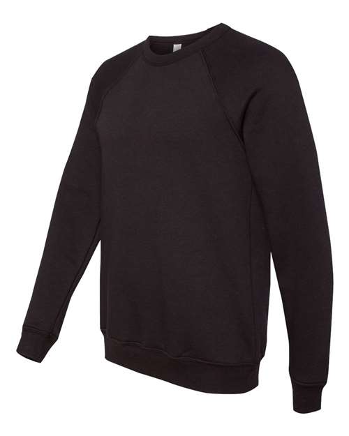 BELLA + CANVAS Sponge Fleece Raglan Crewneck Sweatshirt 3901 Custom Embroidered Business Logo