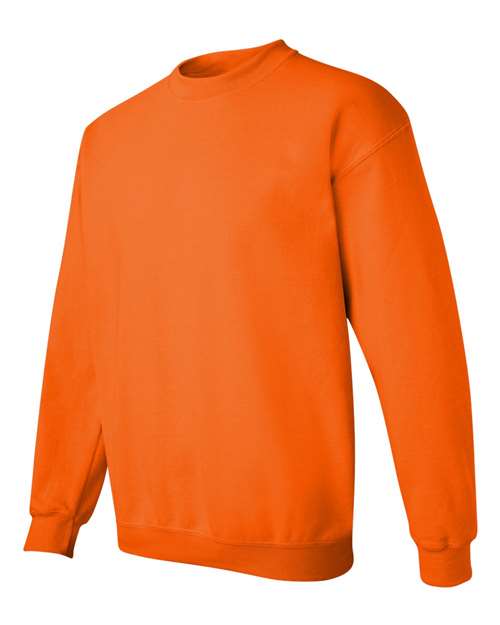 Gildan Heavy Blend™ Crewneck Sweatshirt 18000 Safety Green Custom Embroidered Business Logo