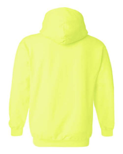 Gildan Heavy Blend™ Hooded Sweatshirt 18500 Safety Green Custom Embroidered Business Logo