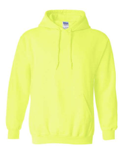 Gildan Heavy Blend™ Hooded Sweatshirt 18500 Safety Green Custom Embroidered Business Logo