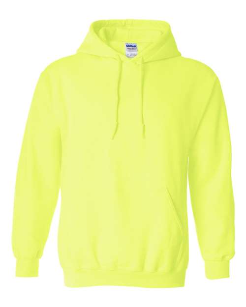 Gildan Heavy Blend™ Hooded Sweatshirt 18500 Safety Green Custom Embroidered Business Logo