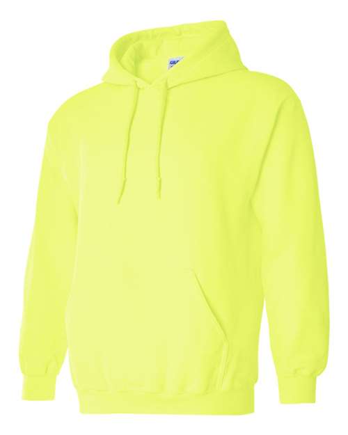 Gildan Heavy Blend™ Hooded Sweatshirt 18500 Safety Green Custom Embroidered Business Logo