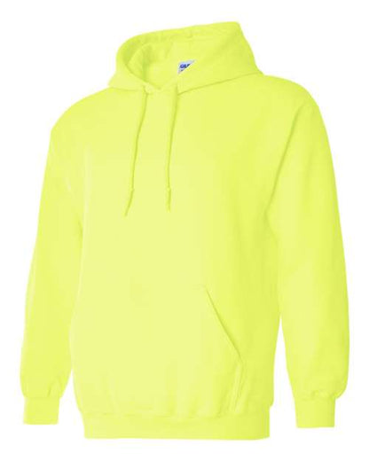 Gildan Heavy Blend™ Hooded Sweatshirt 18500 Safety Green Custom Embroidered Business Logo