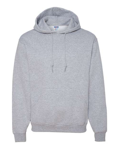 JERZEES NuBlend® Hooded Sweatshirt 996MR Ash Custom Embroidered Business Logo