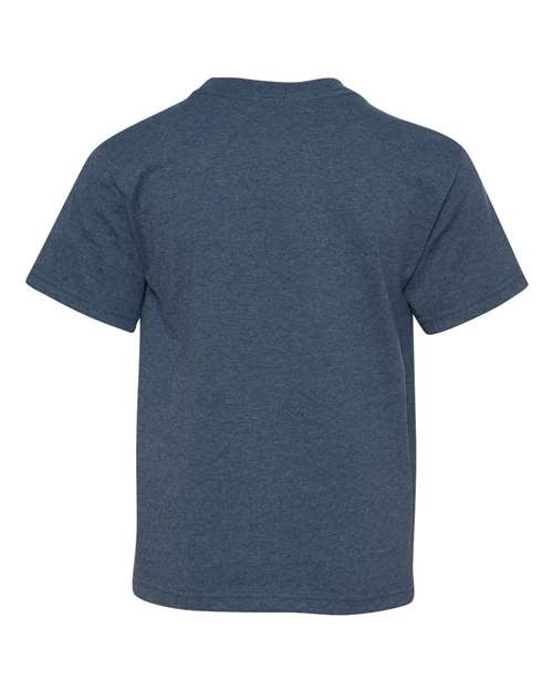 JERZEES Dri-Power® Youth 50/50 T-Shirt 29BR True Red Custom Embroidered Business Logo