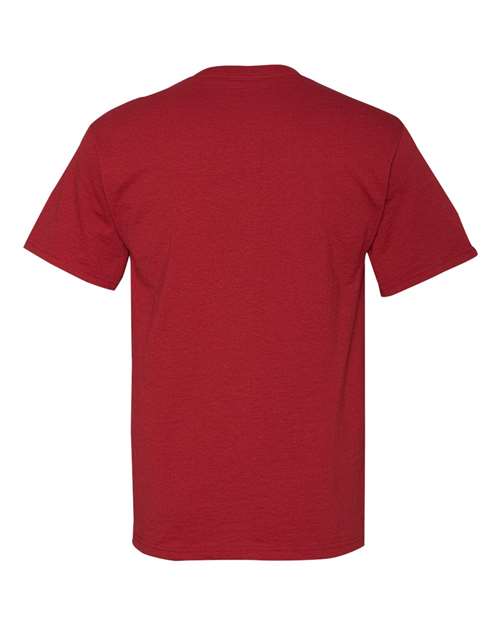 JERZEES Dri-Power® 50/50 T-Shirt 29MR Crimson Custom Embroidered Business Logo