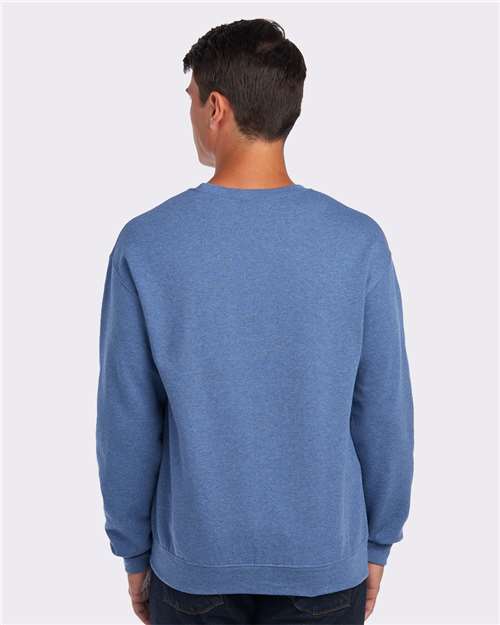 JERZEES NuBlend® Crewneck Sweatshirt 562MR Vintage Heather Blue