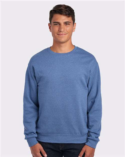Custom Embroidered  JERZEES NuBlend® Crewneck Sweatshirt 562MR Vintage Heather Blue