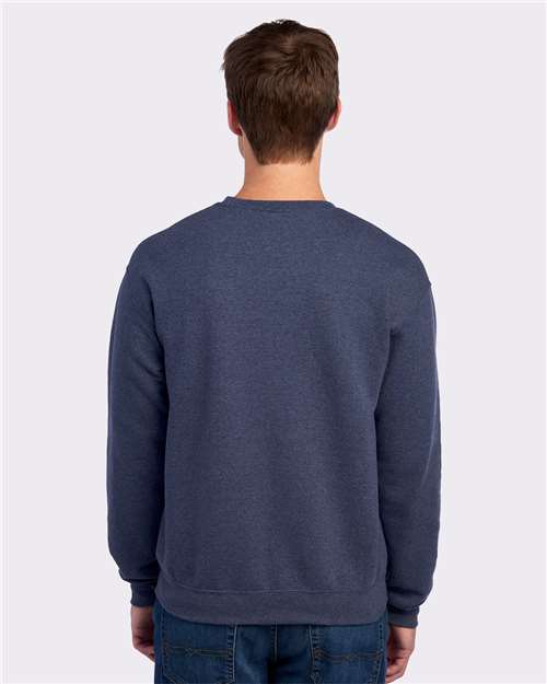 JERZEES NuBlend® Crewneck Sweatshirt 562MR Vintage Heather Navy