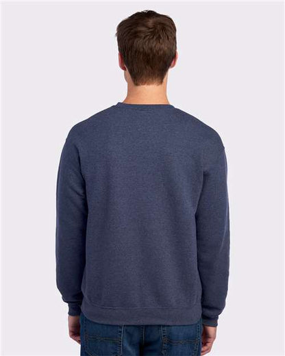JERZEES NuBlend® Crewneck Sweatshirt 562MR Vintage Heather Navy