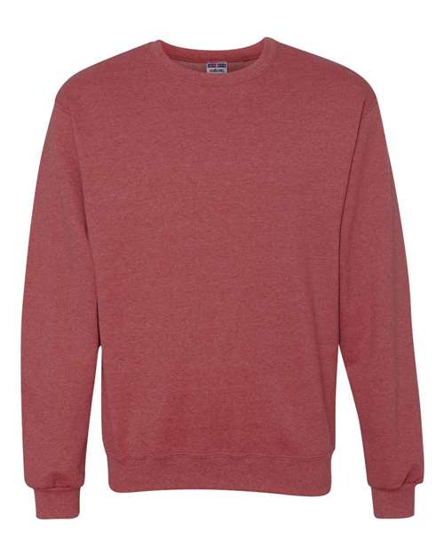 JERZEES NuBlend® Crewneck Sweatshirt 562MR Vintage Heather Red Custom Embroidered Business Logo