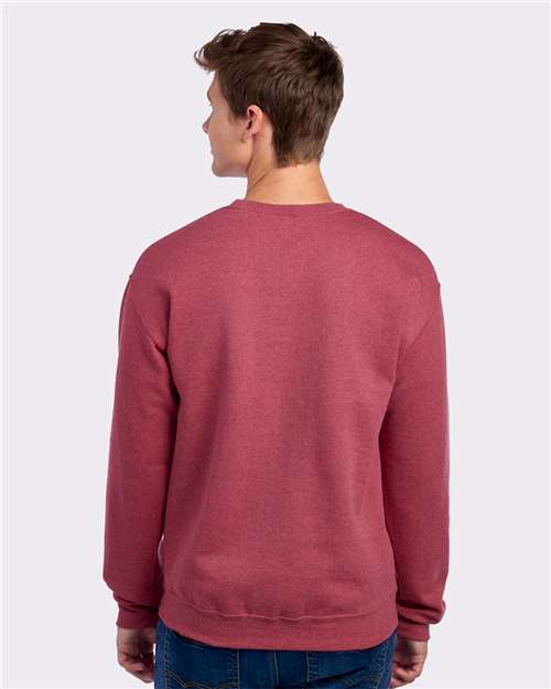 JERZEES NuBlend® Crewneck Sweatshirt 562MR Vintage Heather Red