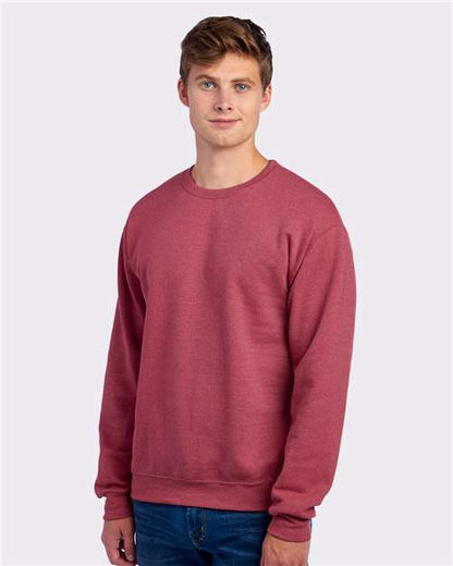 JERZEES NuBlend® Crewneck Sweatshirt 562MR Vintage Heather Red
