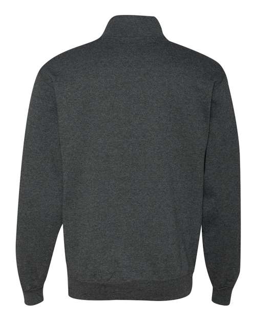 JERZEES Nublend® Cadet Collar Quarter-Zip Sweatshirt 995MR Custom Embroidered Business Logo