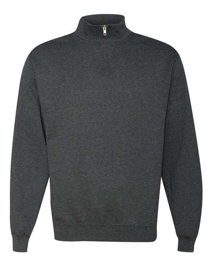 JERZEES Nublend® Cadet Collar Quarter-Zip Sweatshirt 995MR Custom Embroidered Business Logo