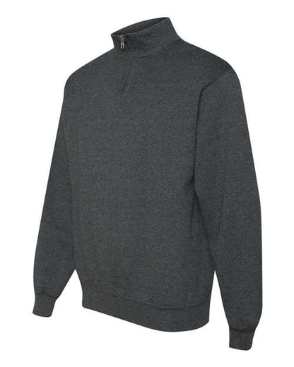 JERZEES Nublend® Cadet Collar Quarter-Zip Sweatshirt 995MR Custom Embroidered Business Logo