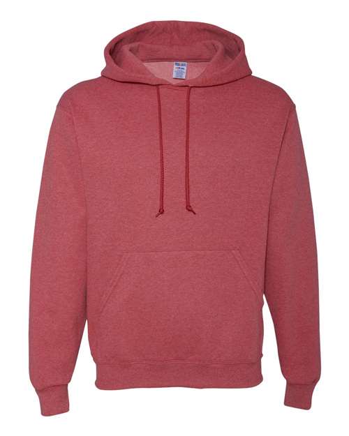JERZEES NuBlend® Hooded Sweatshirt 996MR Vintage Heather Red Custom Embroidered Business Logo