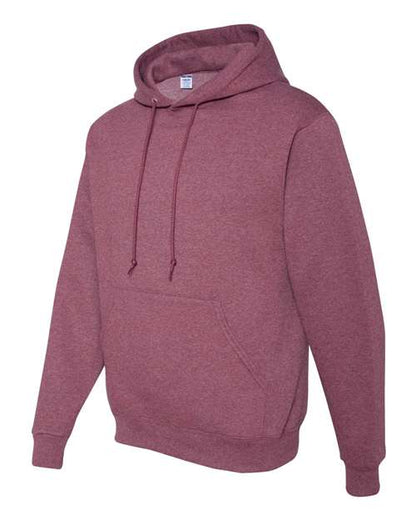 JERZEES NuBlend® Hooded Sweatshirt 996MR Vintage Heather Blue Custom Embroidered Business Logo
