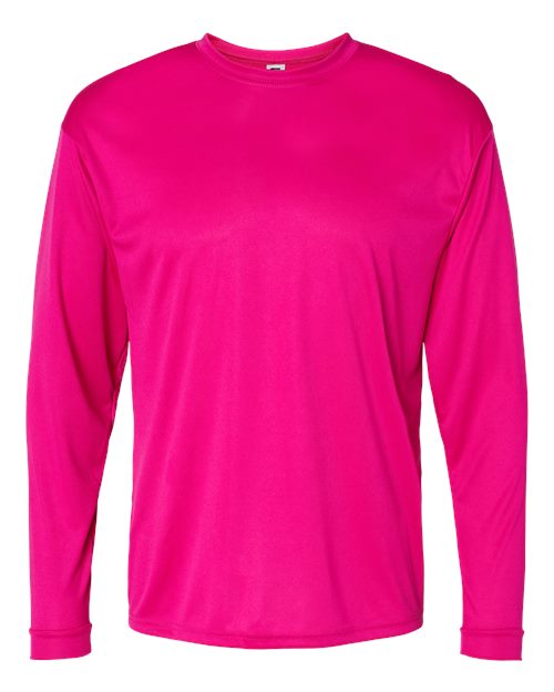C2 Sport Performance Long Sleeve T-Shirt 5104 Hot Pink