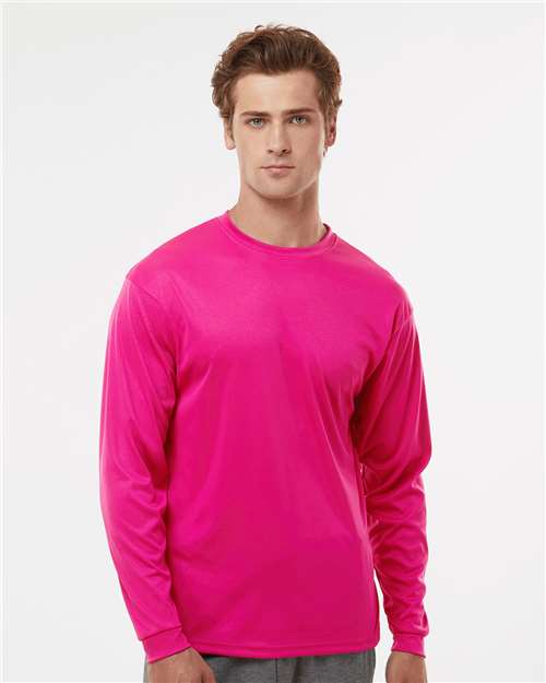 Custom Embroidered  C2 Sport Performance Long Sleeve T-Shirt 5104 Hot Pink