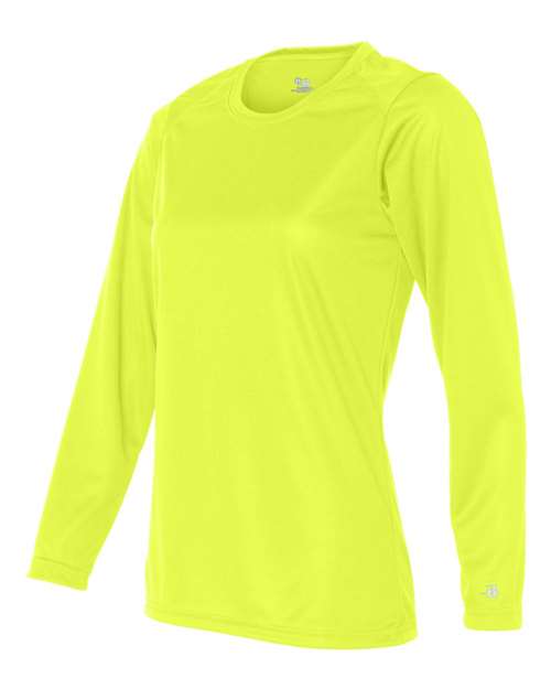 Badger Women's B-Core Long Sleeve T-Shirt 4164 Safety Yellow