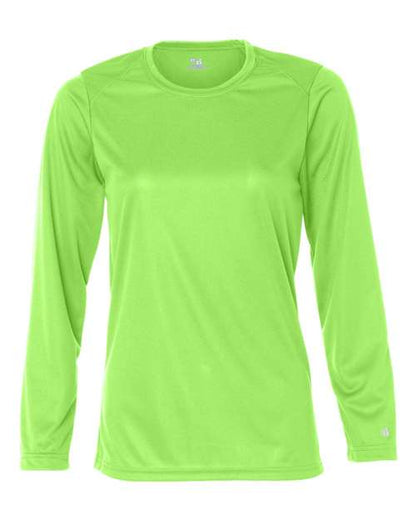 Badger Women's B-Core Long Sleeve T-Shirt 4164 Lime