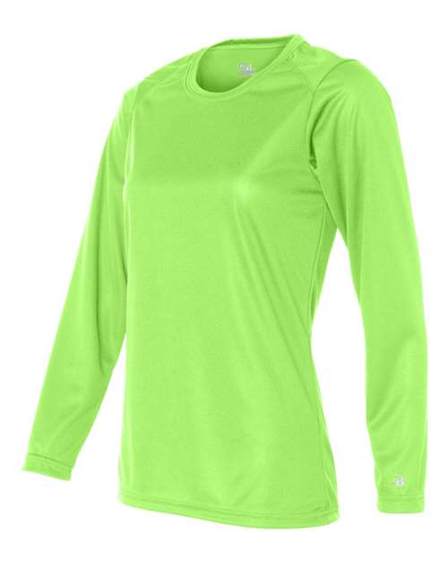 Badger Women's B-Core Long Sleeve T-Shirt 4164 Lime