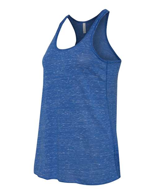 BELLA + CANVAS Women's Flowy Racerback Tank 8800 True Royal Marble