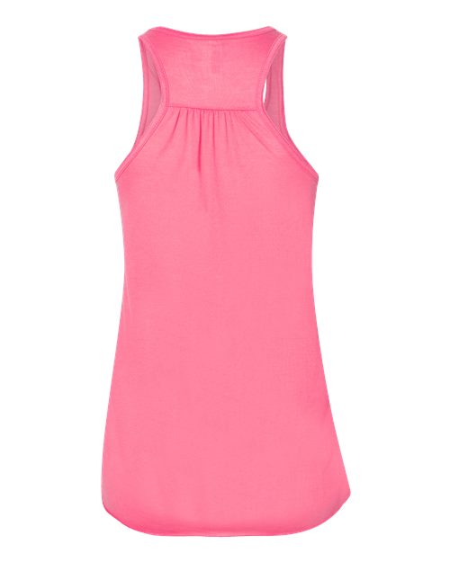 BELLA + CANVAS Women's Flowy Racerback Tank 8800 Neon Pink