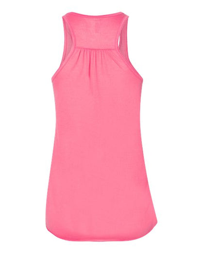 BELLA + CANVAS Women's Flowy Racerback Tank 8800 Neon Pink