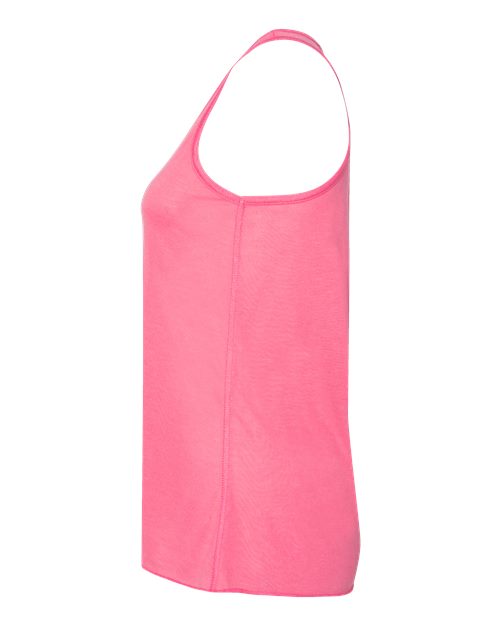 BELLA + CANVAS Women's Flowy Racerback Tank 8800 Neon Pink