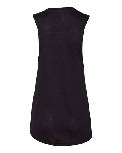 BELLA + CANVAS Women's Flowy Scoop Muscle Tank 8803 Black