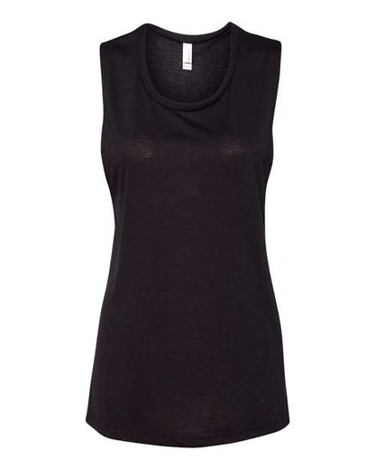 BELLA + CANVAS Women's Flowy Scoop Muscle Tank 8803 Black