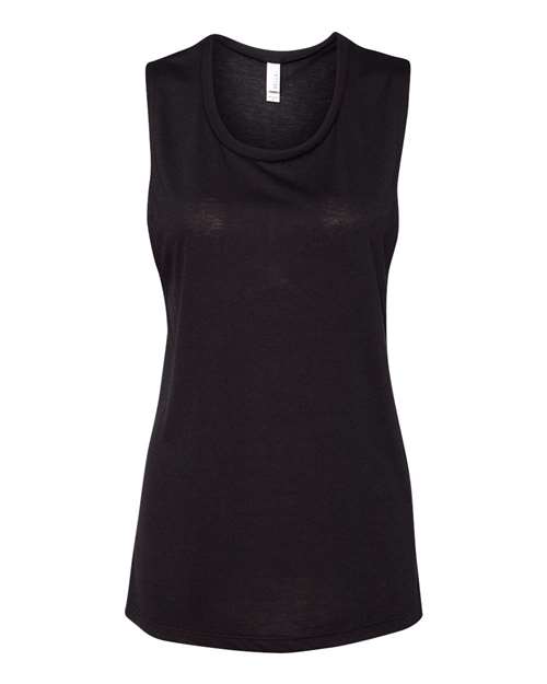 BELLA + CANVAS Women's Flowy Scoop Muscle Tank 8803 Black