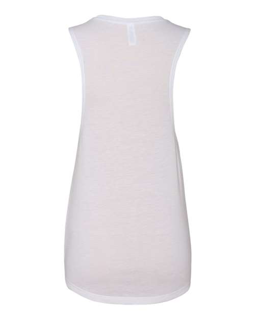 BELLA + CANVAS Women's Flowy Scoop Muscle Tank 8803 White